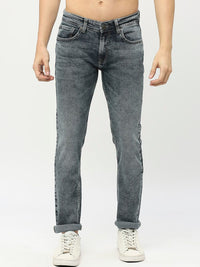 SPYKAR Men Slim Fit Low-Rise Heavy Fade Stretchable Cotton Jeans