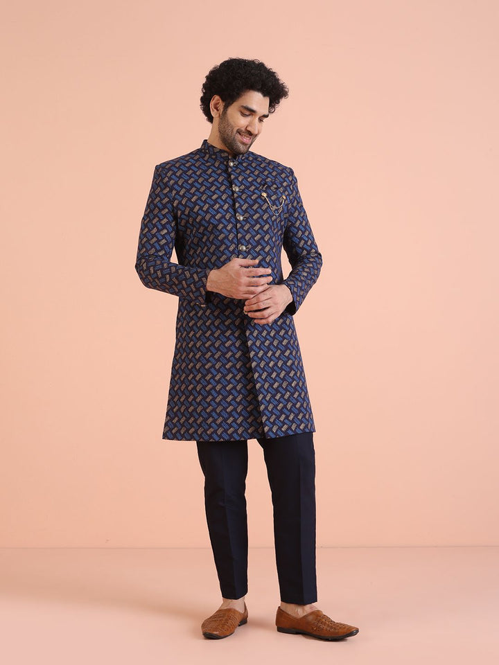 Set KiM Reka Bentuk Kuasa Diri Indowestern Sherwani Set