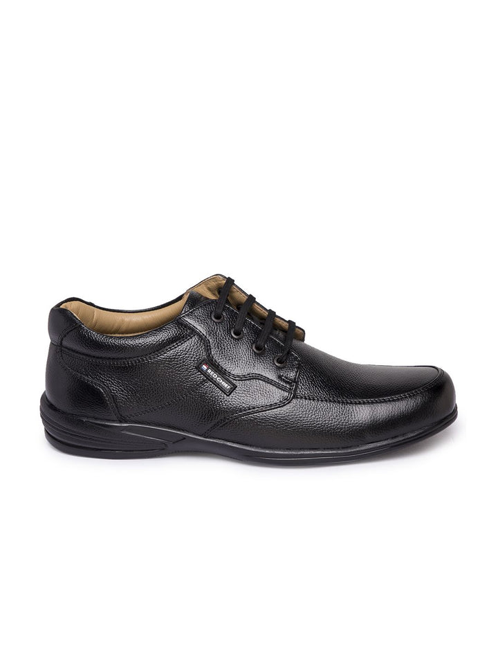 Red Chief Men Black Leather Casual Derbys