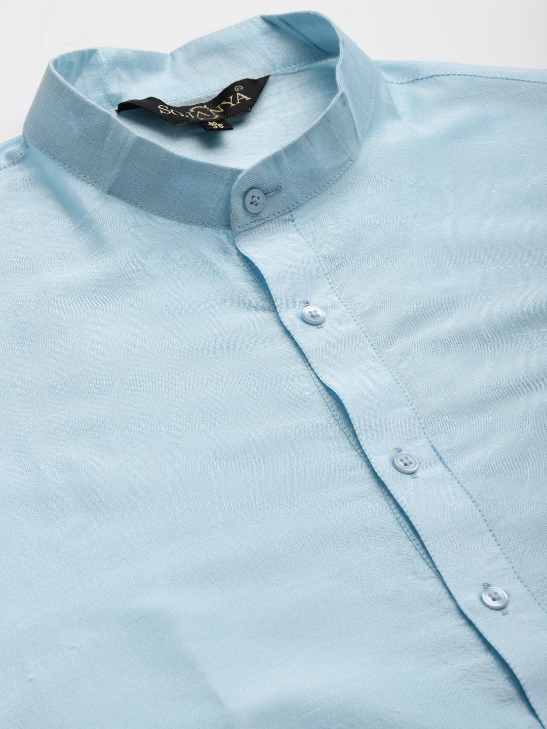 SOJANYA Men Blue Kurta with Churidar