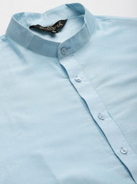SOJANYA Men Blue Kurta with Churidar