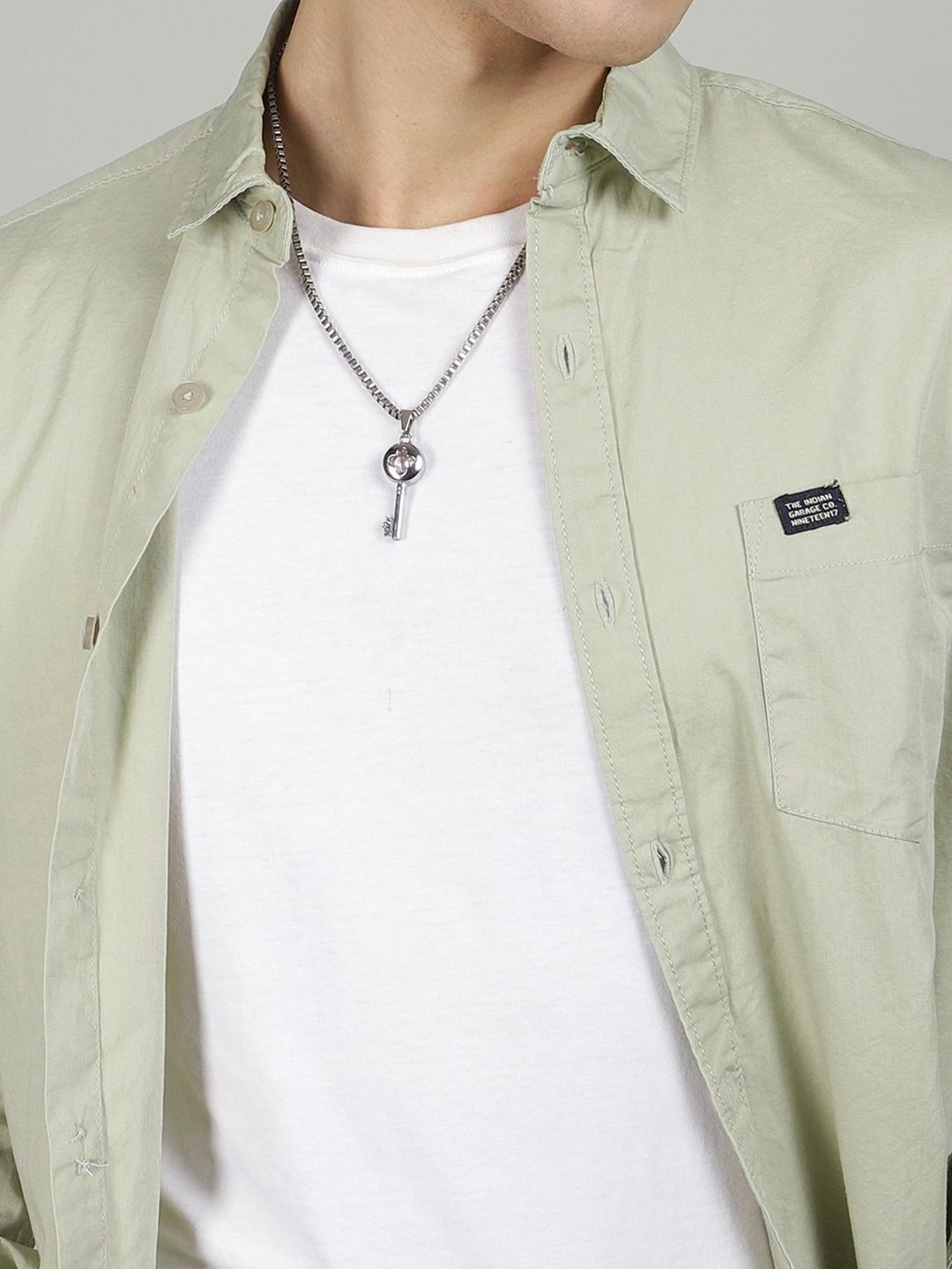 The Indian Garage Co Men Comfort Cotton Casual Shirt