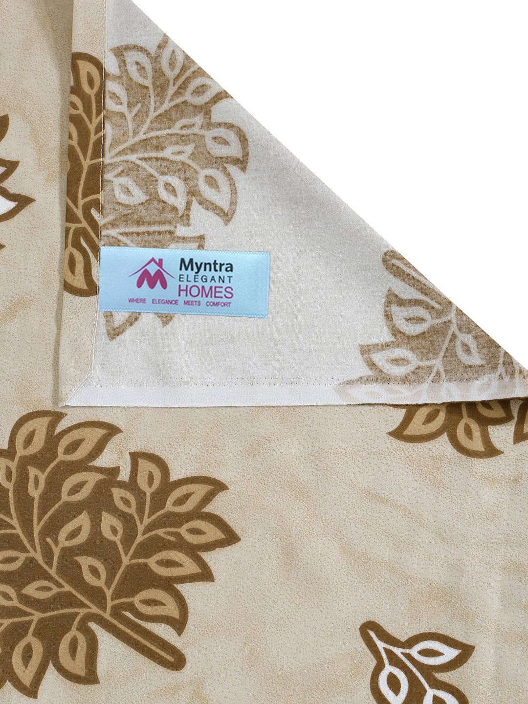 Myntra Elegant Homes Yellow Conversational 400 TC King Cotton Bedsheet & 2 Pillow Covers