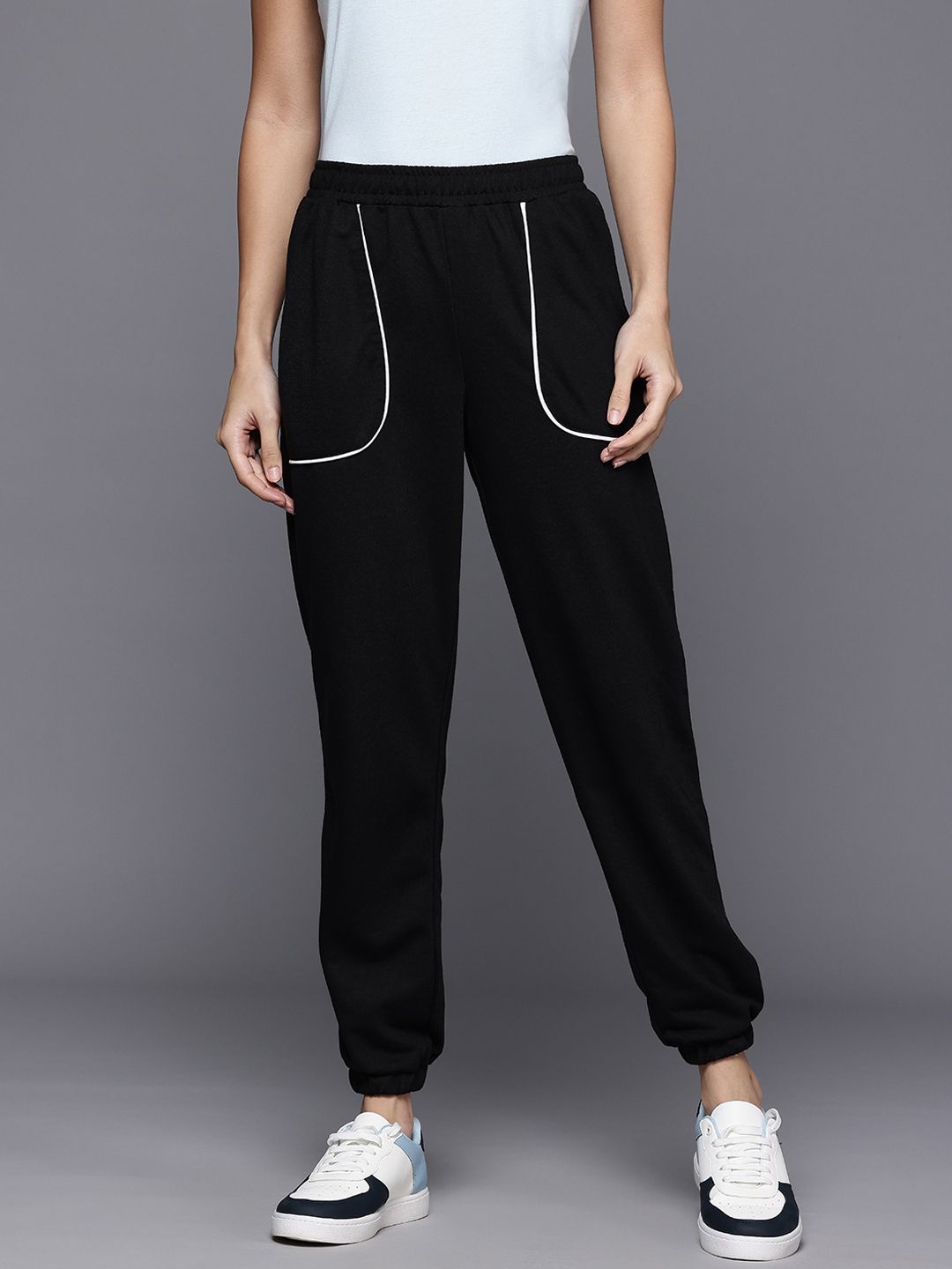 HRX by Hrithik Roshan Women Joggers with Contrast Piping