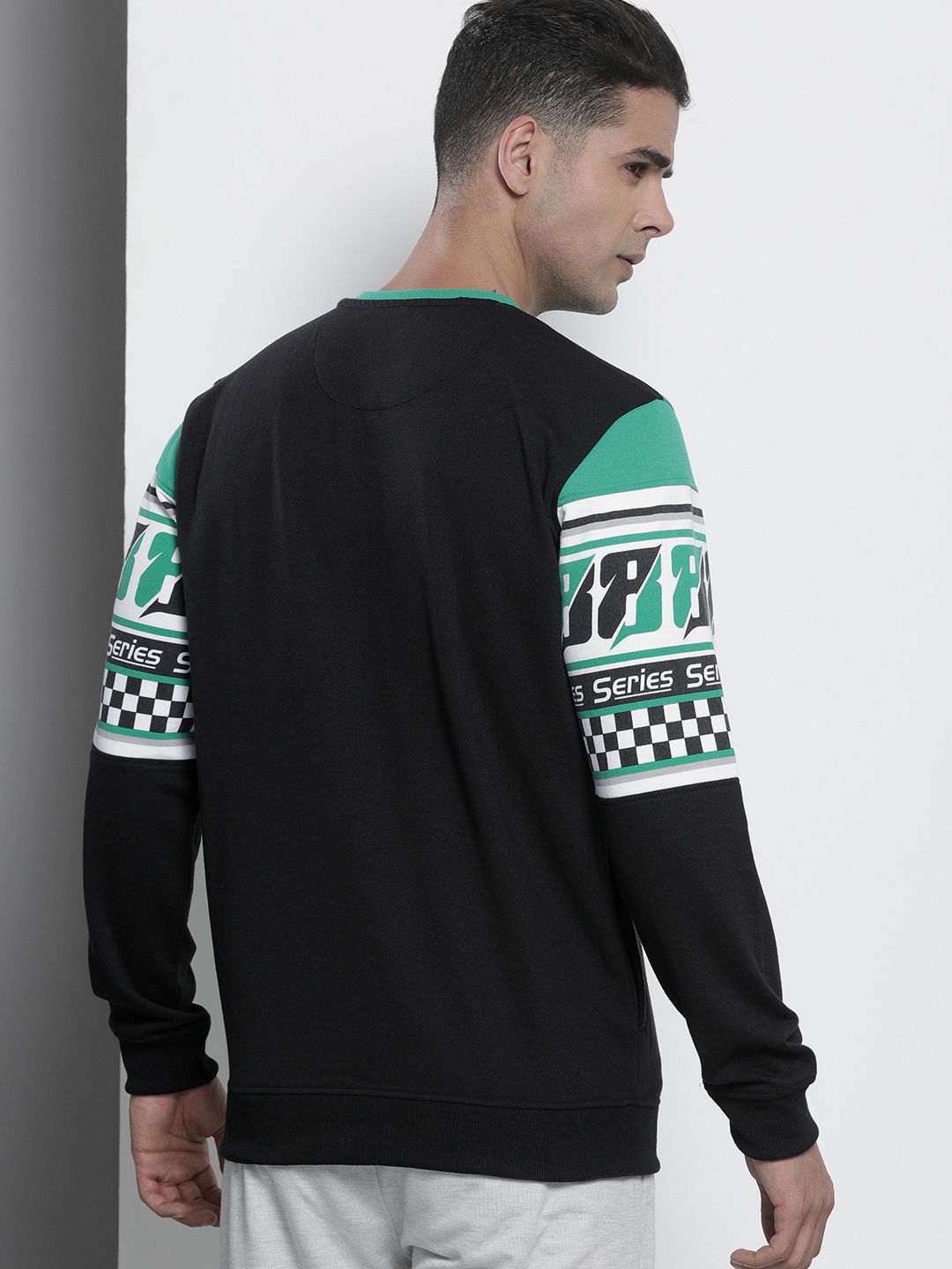 The Indian Garage Co Men Black Printed Sweatshirt