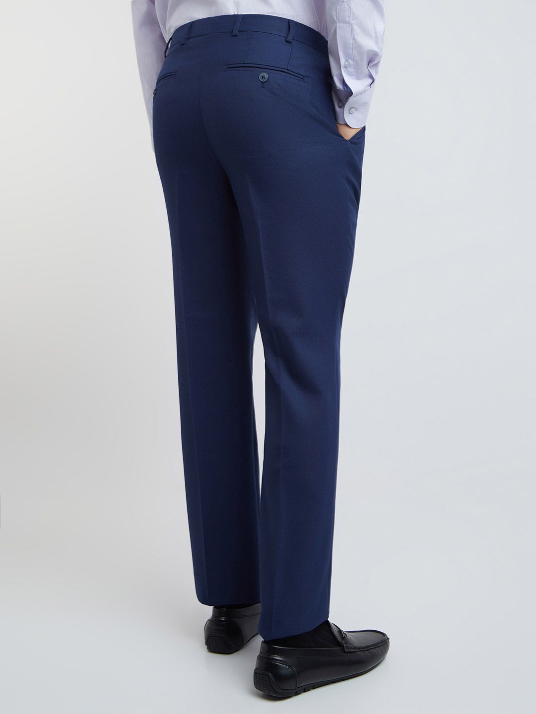 Raymond Self Design Classic Fit Formal Trouser