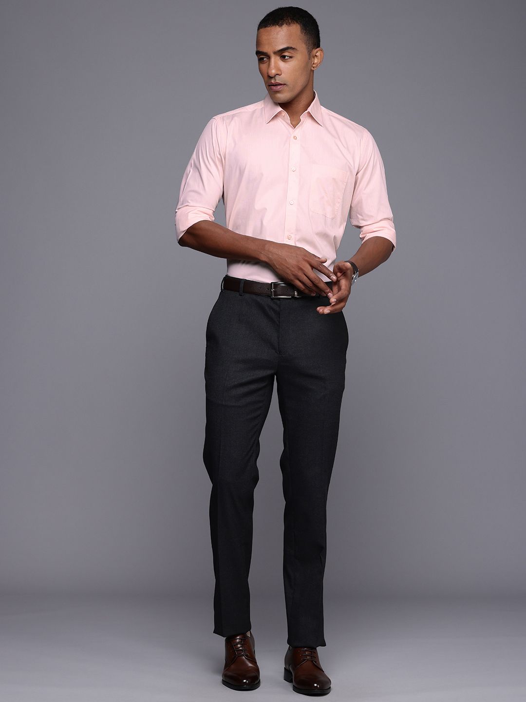Raymond Pure Cotton Opaque Formal Shirt