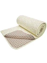 Story@home Beige & Grey Floral AC Room 150 GSM Double Bed Dohar