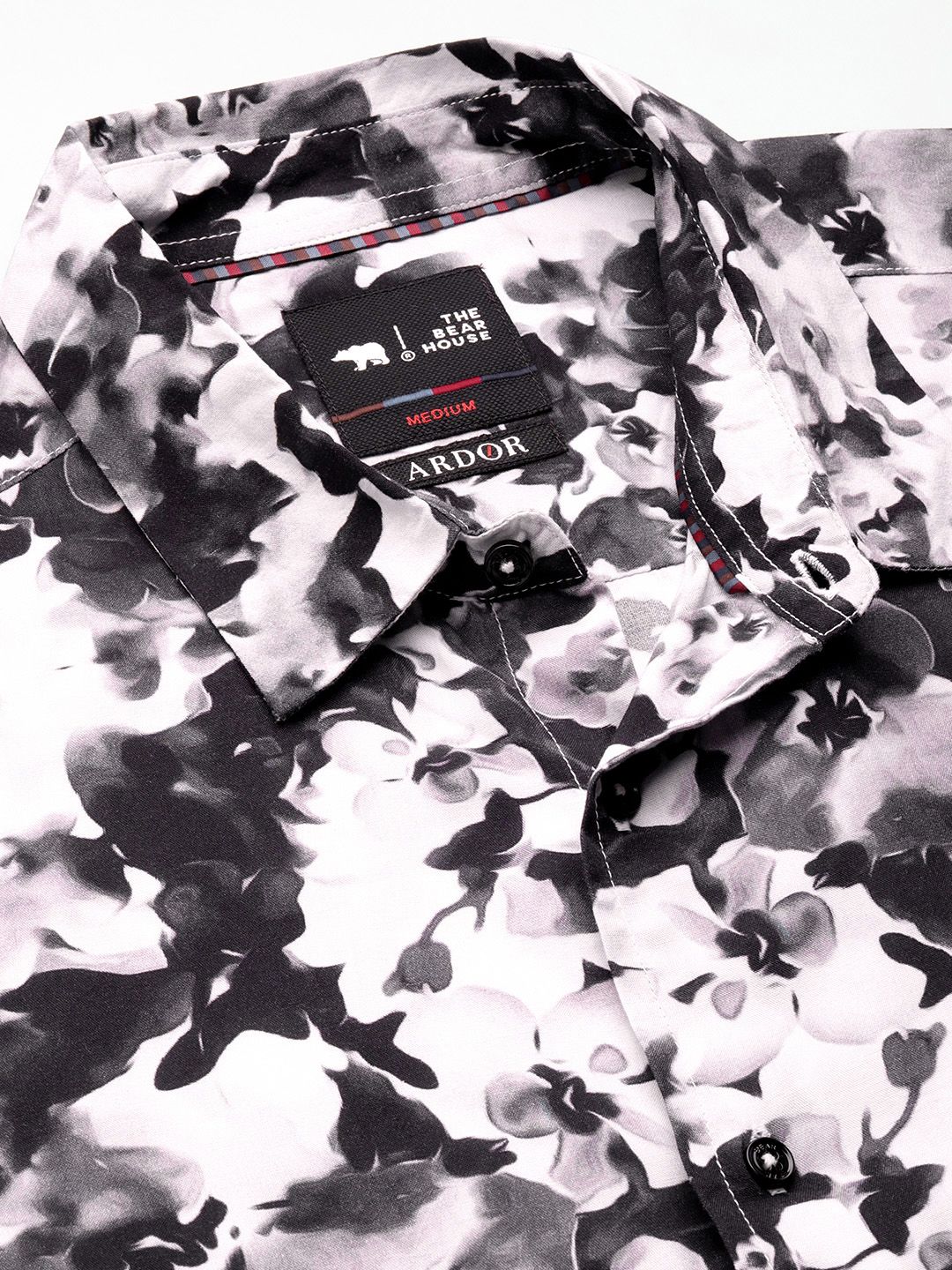THE BEAR HOUSE Ardor Edition Slim Fit Floral Printed Opaque Casual Shirt