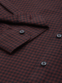 THE BEAR HOUSE Slim Fit Gingham Checks Opaque Casual Shirt