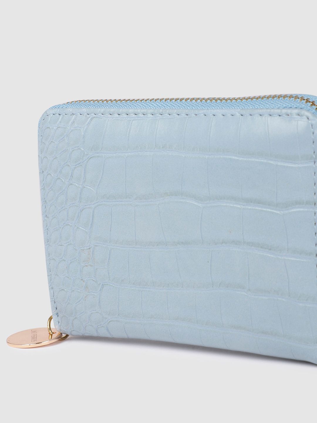 Lino Perros Women Croc & Snakeskin Textured Zip Around Wallet