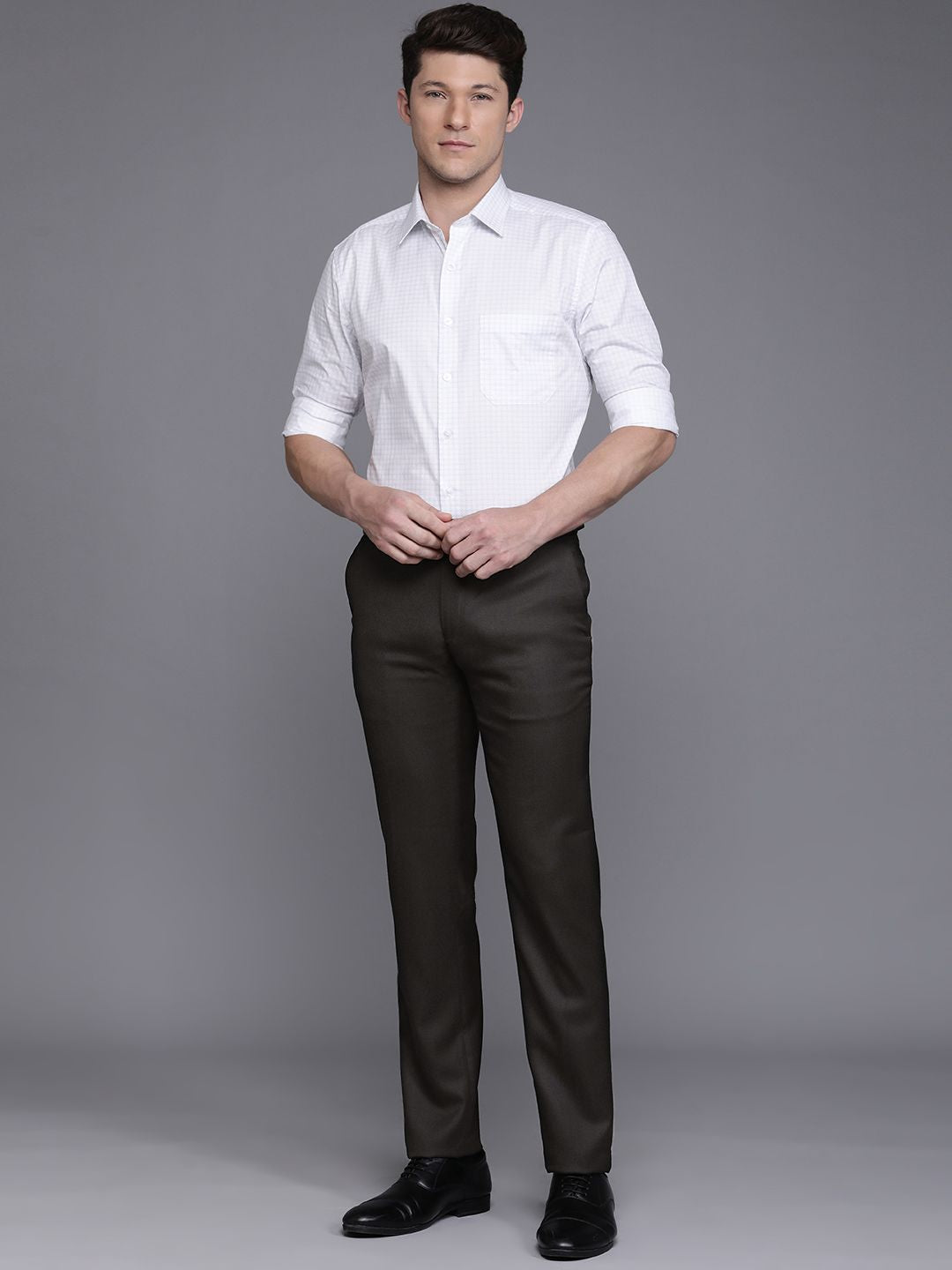Raymond Men Slim Fit Formal Trousers