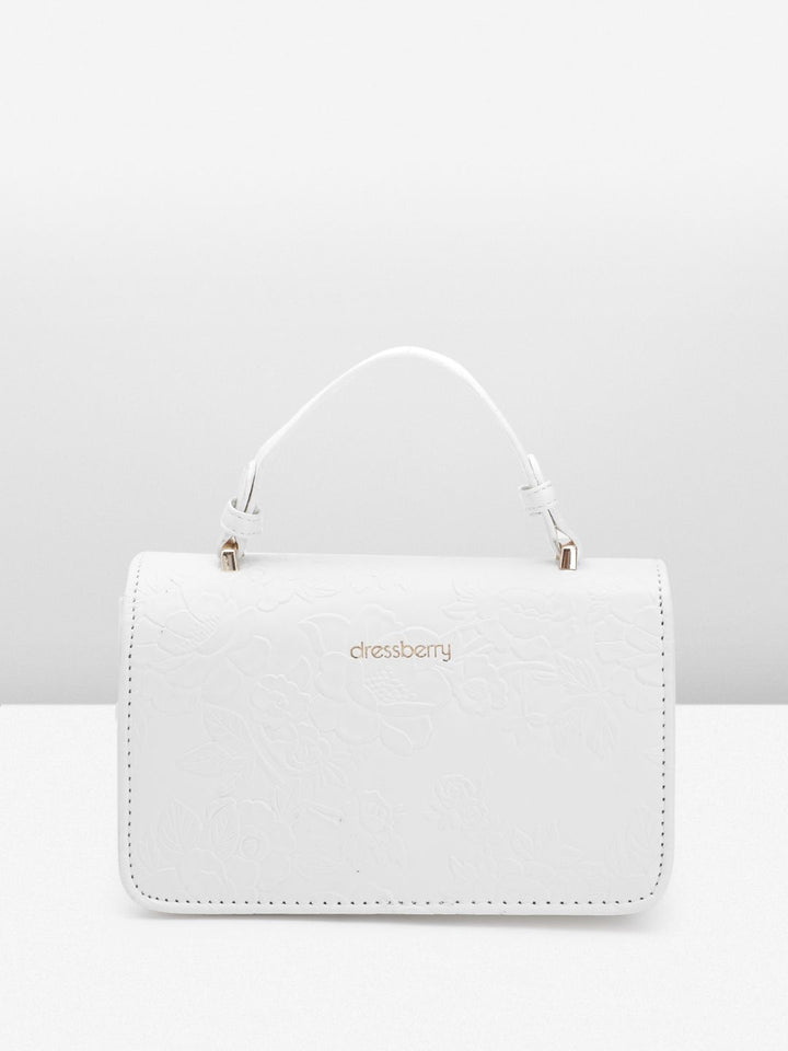 DressBerry Textured Structured Satchel