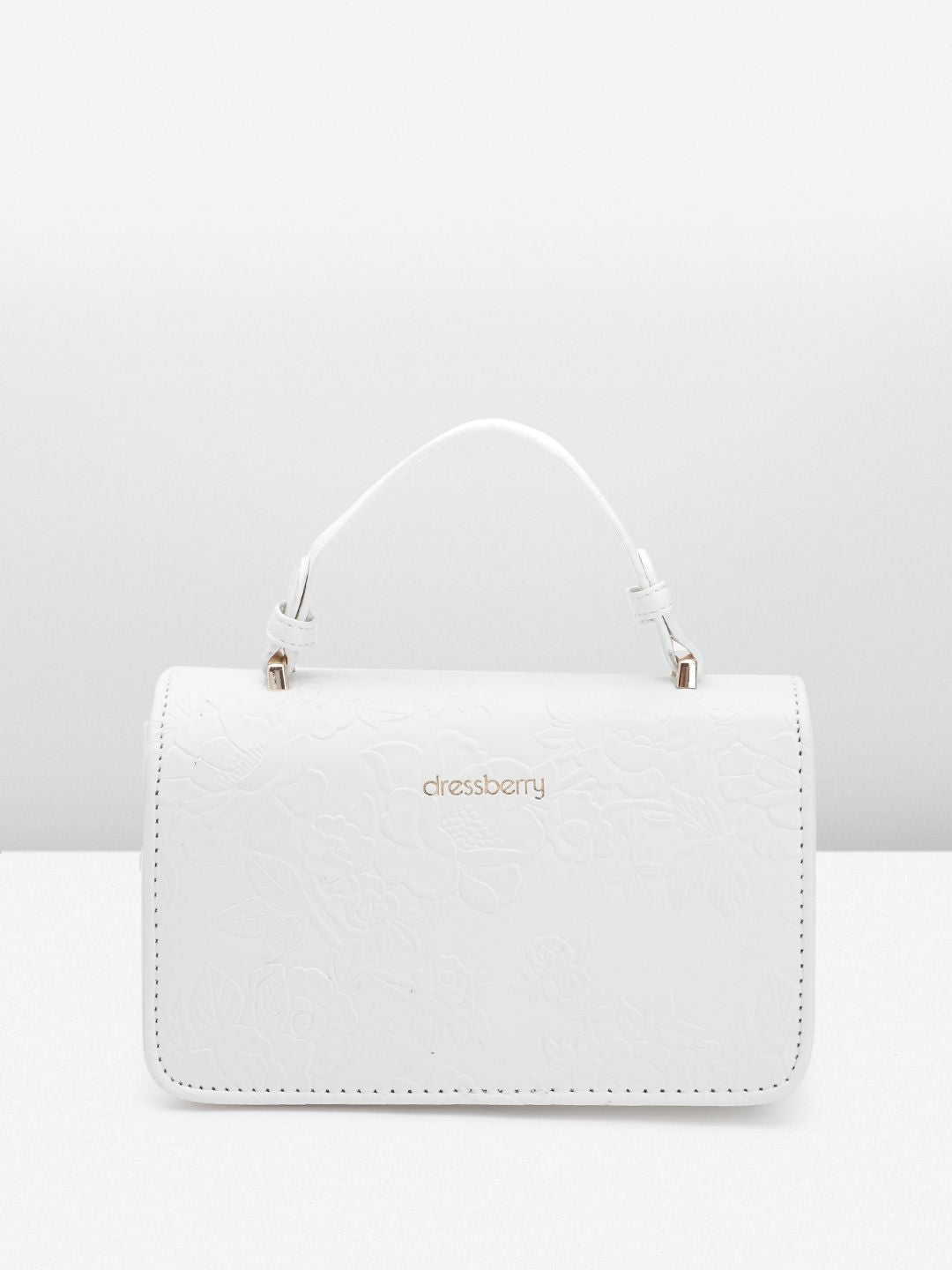 DressBerry Textured Structured Satchel