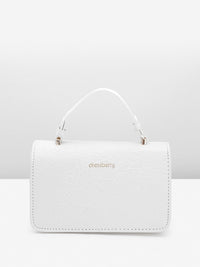DressBerry Textured Structured Satchel
