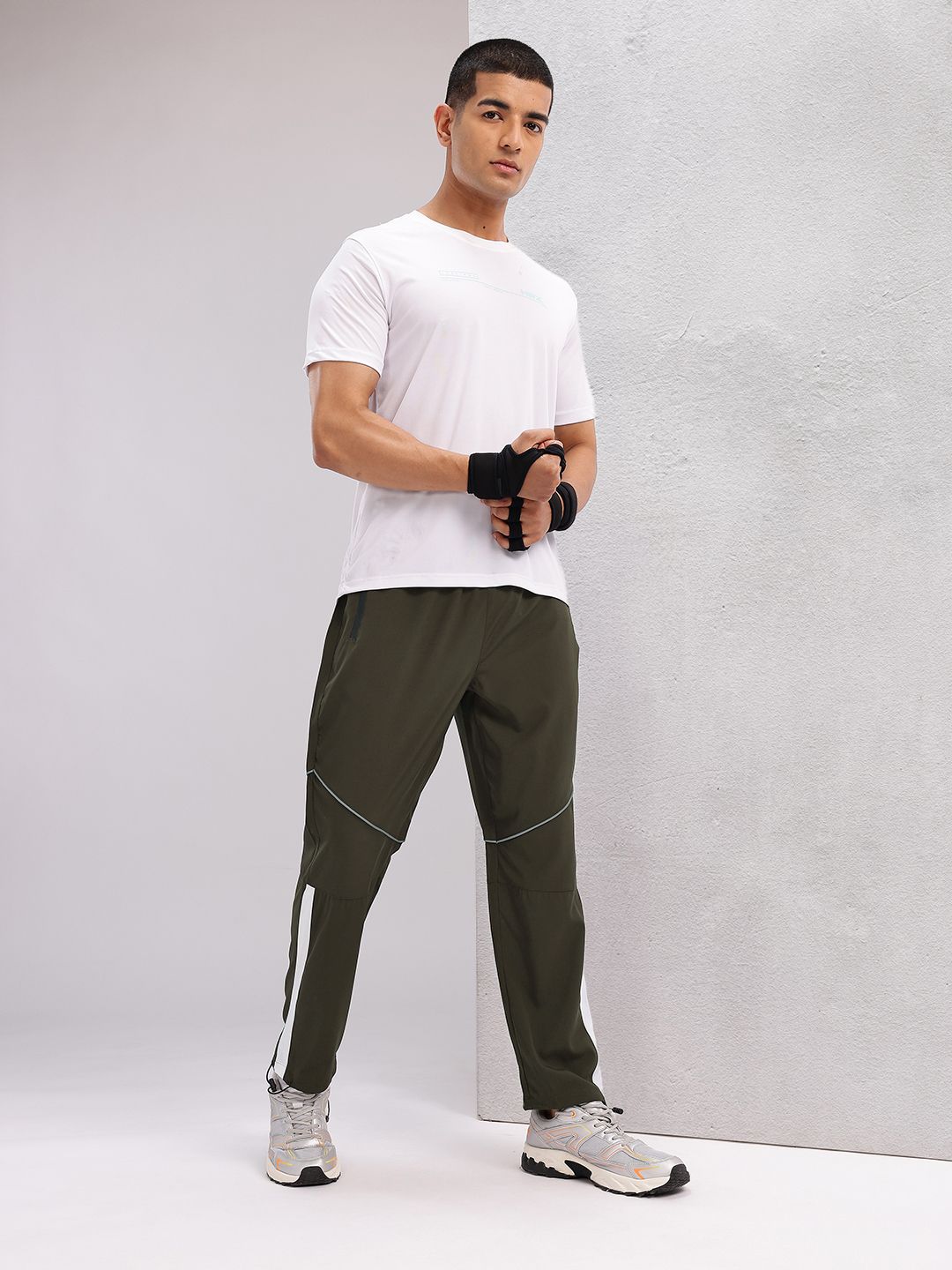 HRX by Hrithik Roshan Men Paneled Rapid-Dry Training Track Pants