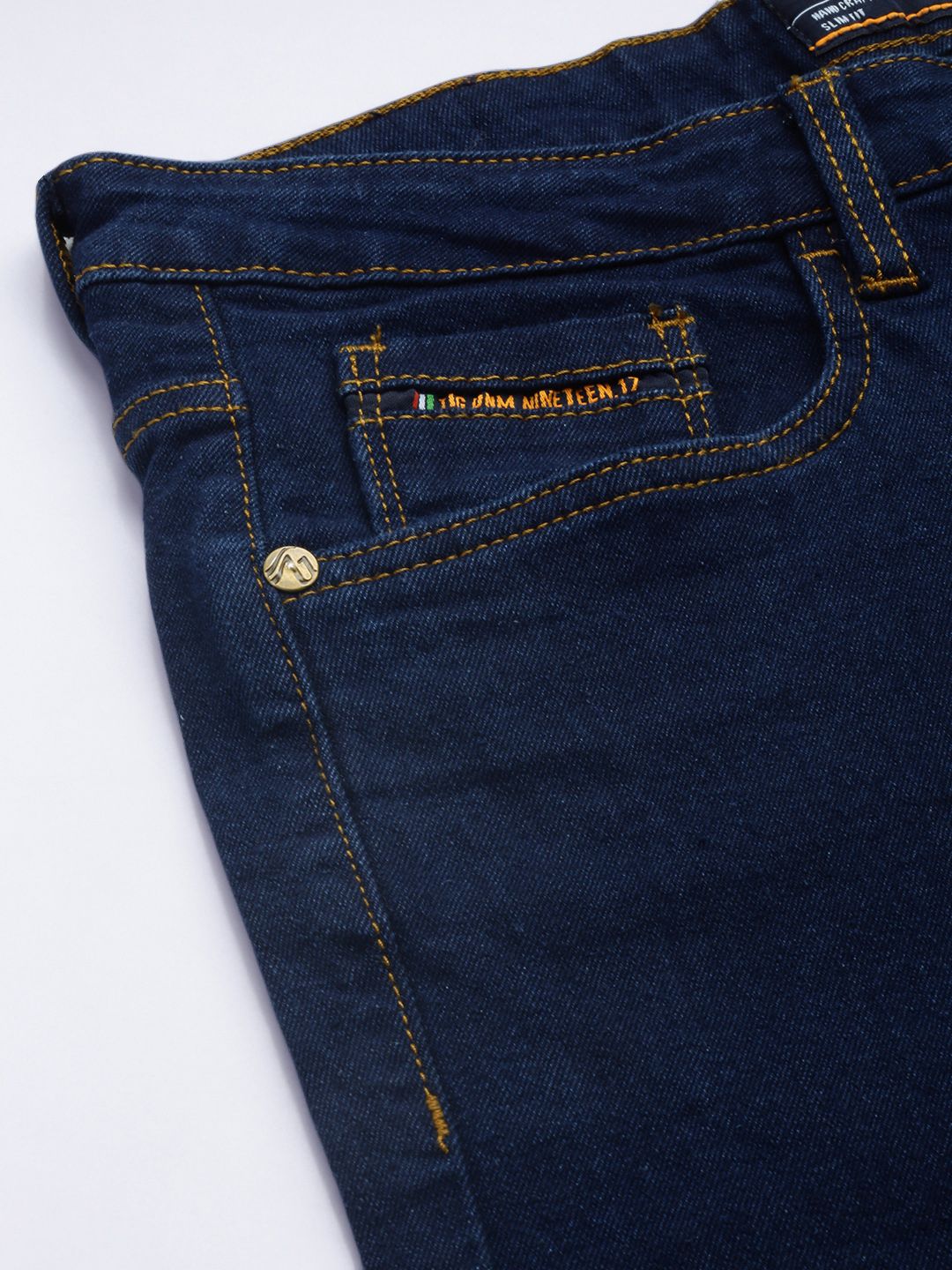The Indian Garage Co Men Slim Straight Fit Stretchable Jeans
