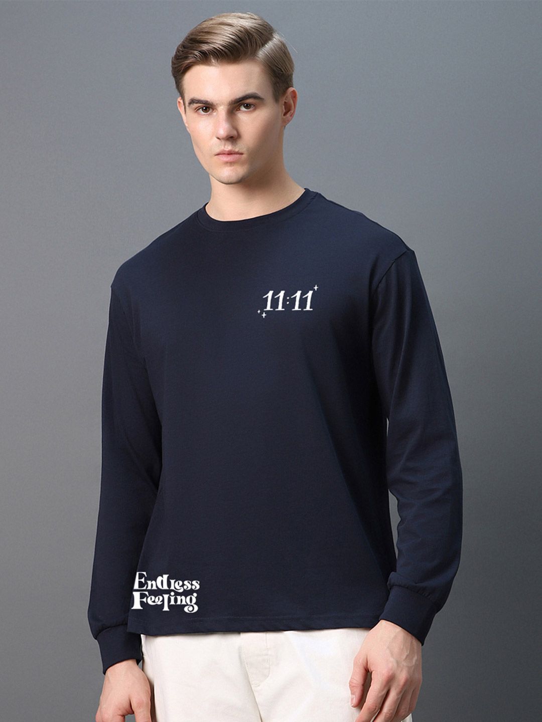Bewakoof Men Graphic Printed Round Neck Pure Cotton Oversized T-shirt