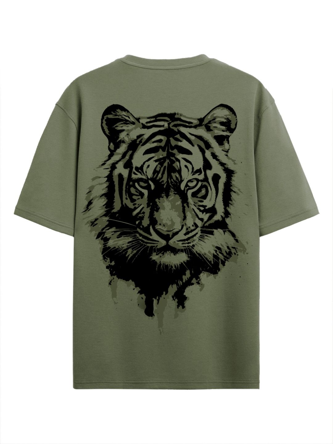 ADRO Men Graphic Printed Round Neck Cotton Oversized T-Shirt