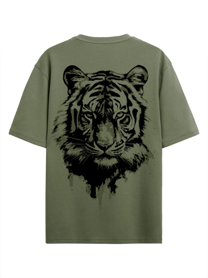 ADRO Lelaki Grafik Bercetak T-Shirt Bersaiz Besar Kapas Leher Bulat