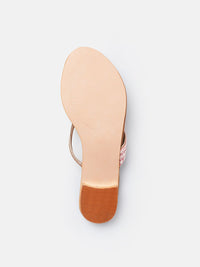 Anouk Women Floral Embroidered T-Strap Flats