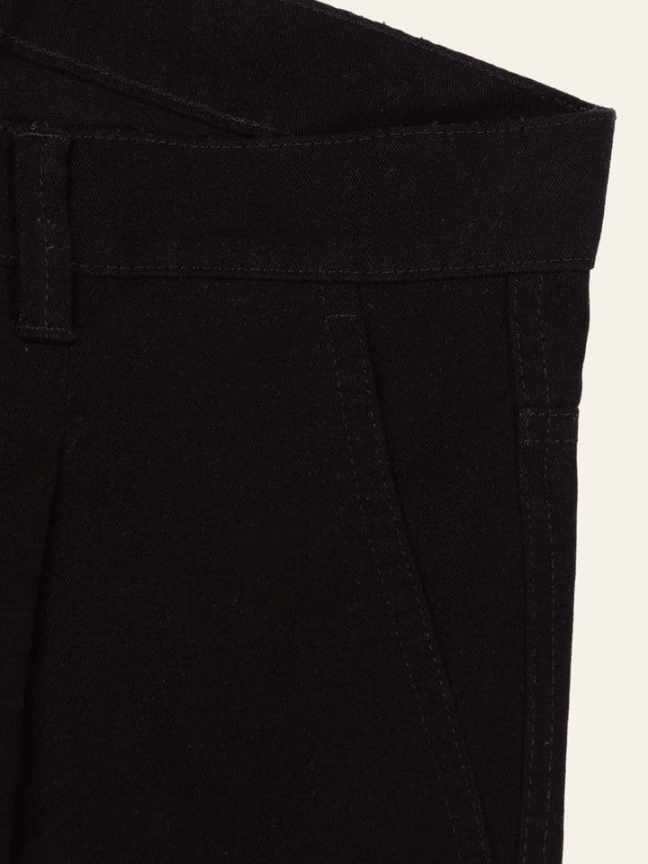 Thomas Scott Men Smart Straight Fit Mid-Rise Easy Wash Pure Cotton Chinos Trousers