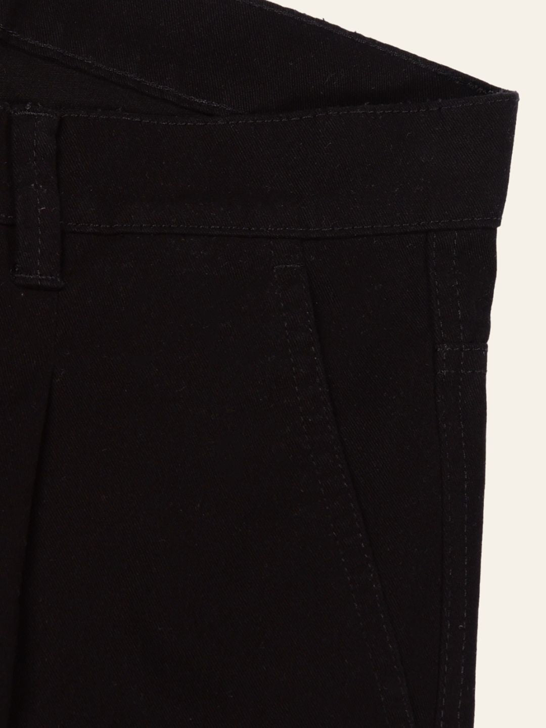 Thomas Scott Men Smart Straight Fit Mid-Rise Easy Wash Pure Cotton Chinos Trousers