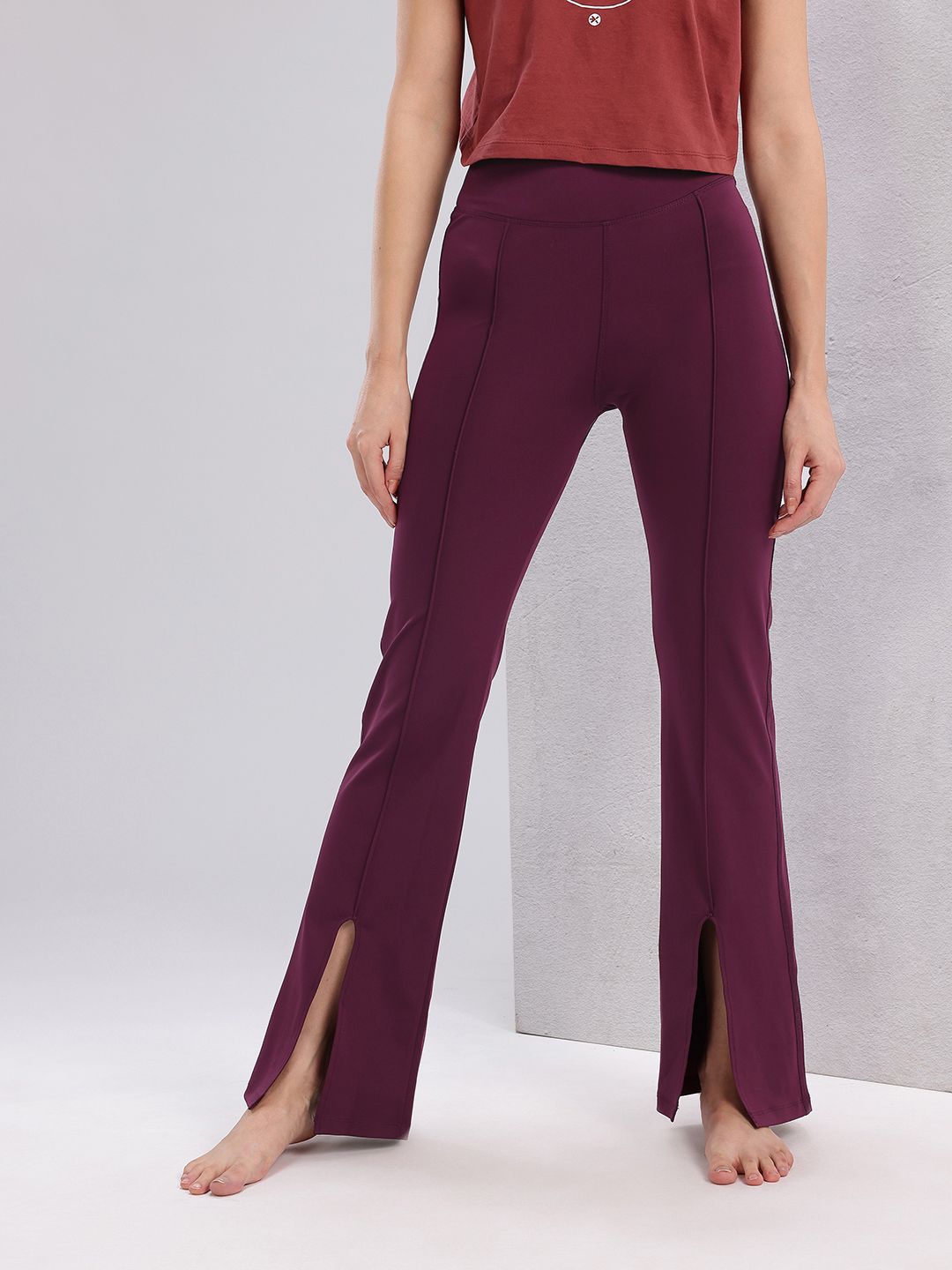 HRX by Hrithik Roshan Women Slit Hem Yoga Tights