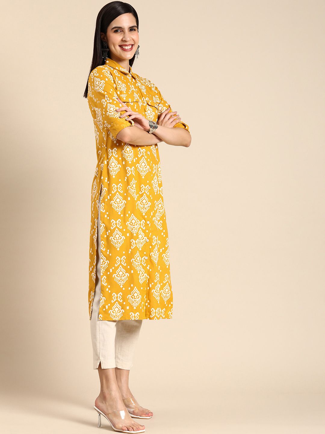 Anouk Ethnic Motifs Printed Kurta