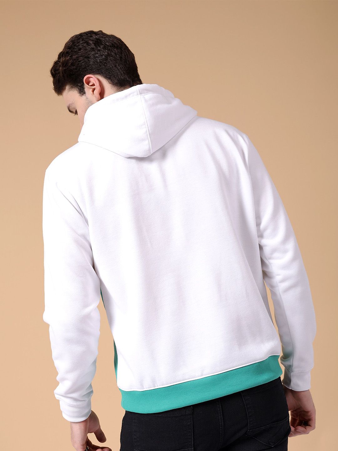 The Indian Garage Co Typography Printed Hooded Sweatshirt