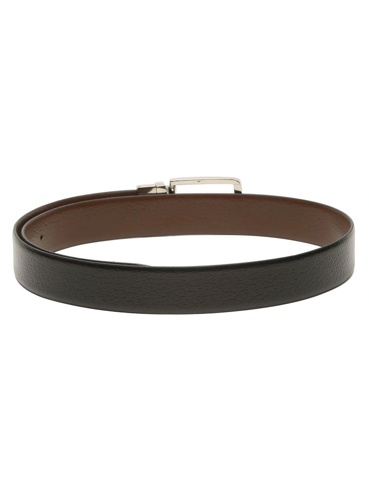 Teakwood Leathers Men Textured Leather Reversible Belt