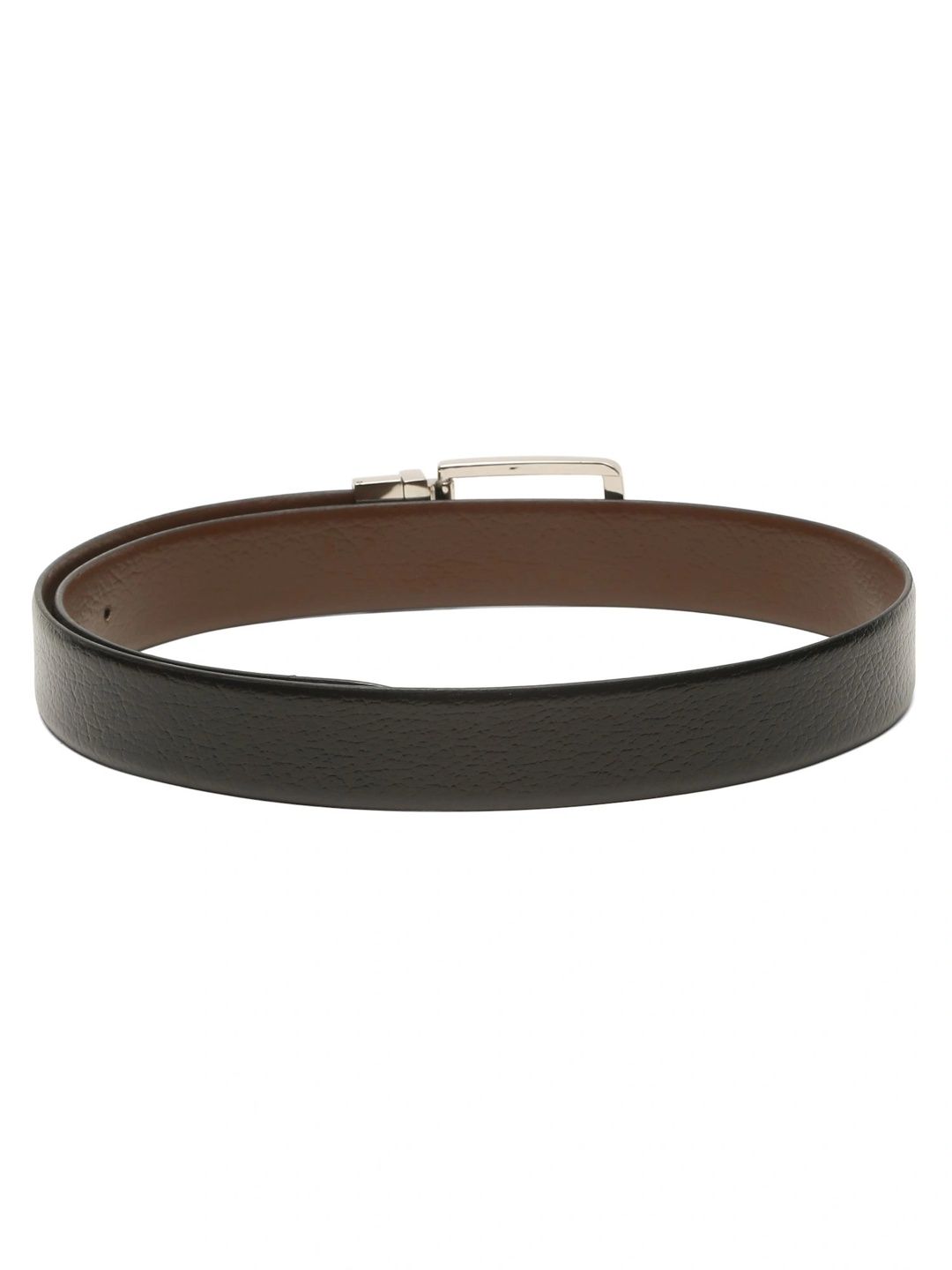 Teakwood Leathers Men Textured Leather Reversible Belt