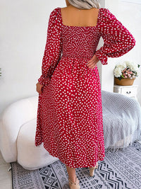 all about you Polka Dot Print Fit & Flare Dress