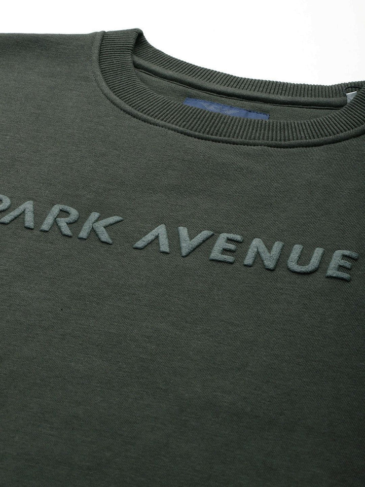 Park Avenue Brand Logo Printed Pullover Sweatshirt