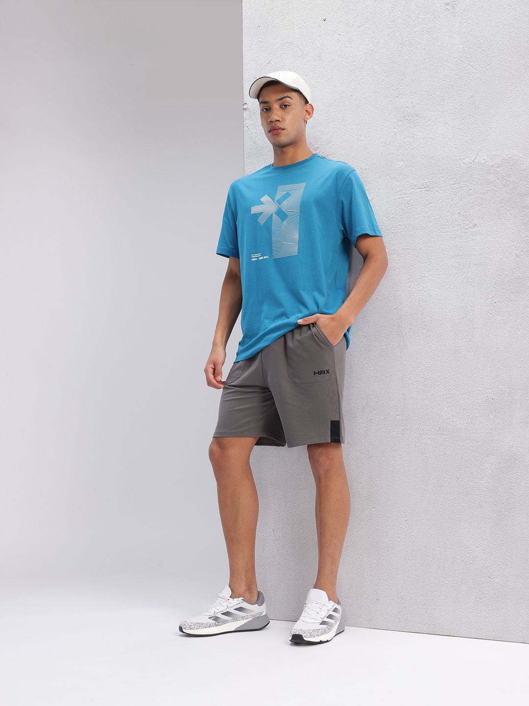 HRX by Hrithik Roshan Men Brand Logo Print Detail Regular Fit Lifestyle Shorts