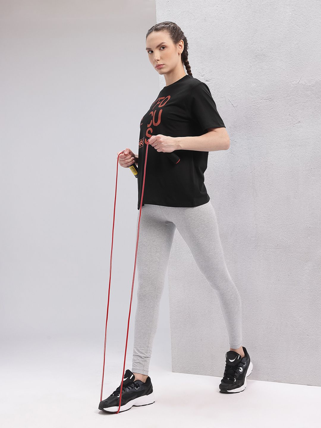 HRX by Hrithik Roshan Women Typography Printed Training T-shirt