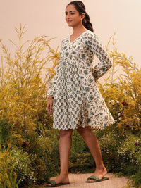 Libas Ethnic Motifs Print Cotton A-Line Dress