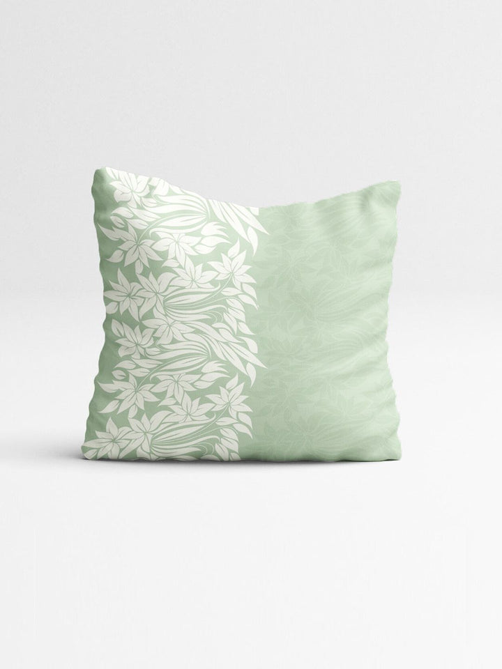 STITCHNEST Teal & Peach-Coloured Set of 2 Floral Square Cushion Covers