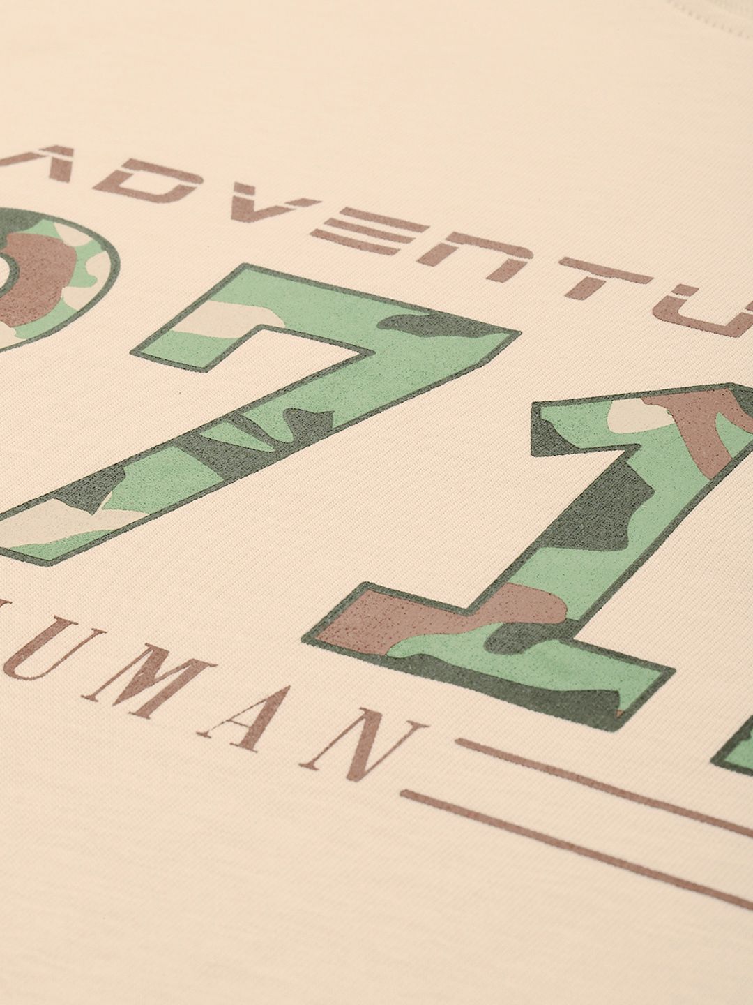 Being Human Typography Printed Pure Cotton Slim Fit T-shirt