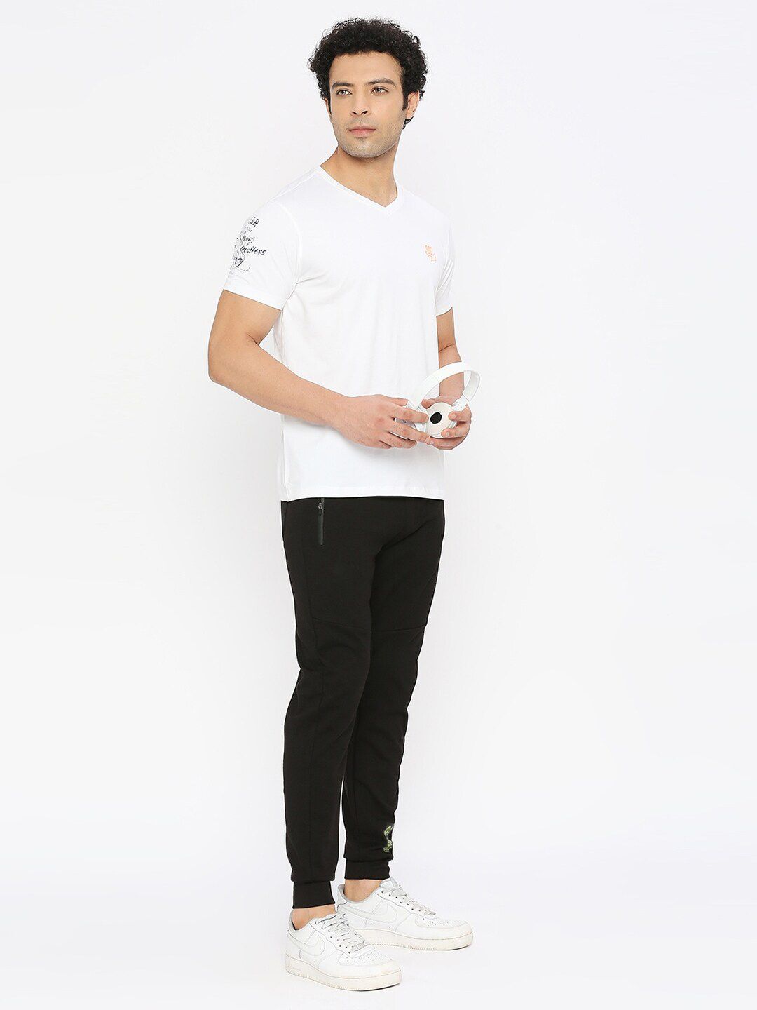 SPYKAR V-Neck Short Sleeves Cotton T-shirt