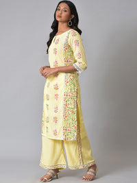 W Floral Printed Pure Cotton Kurta