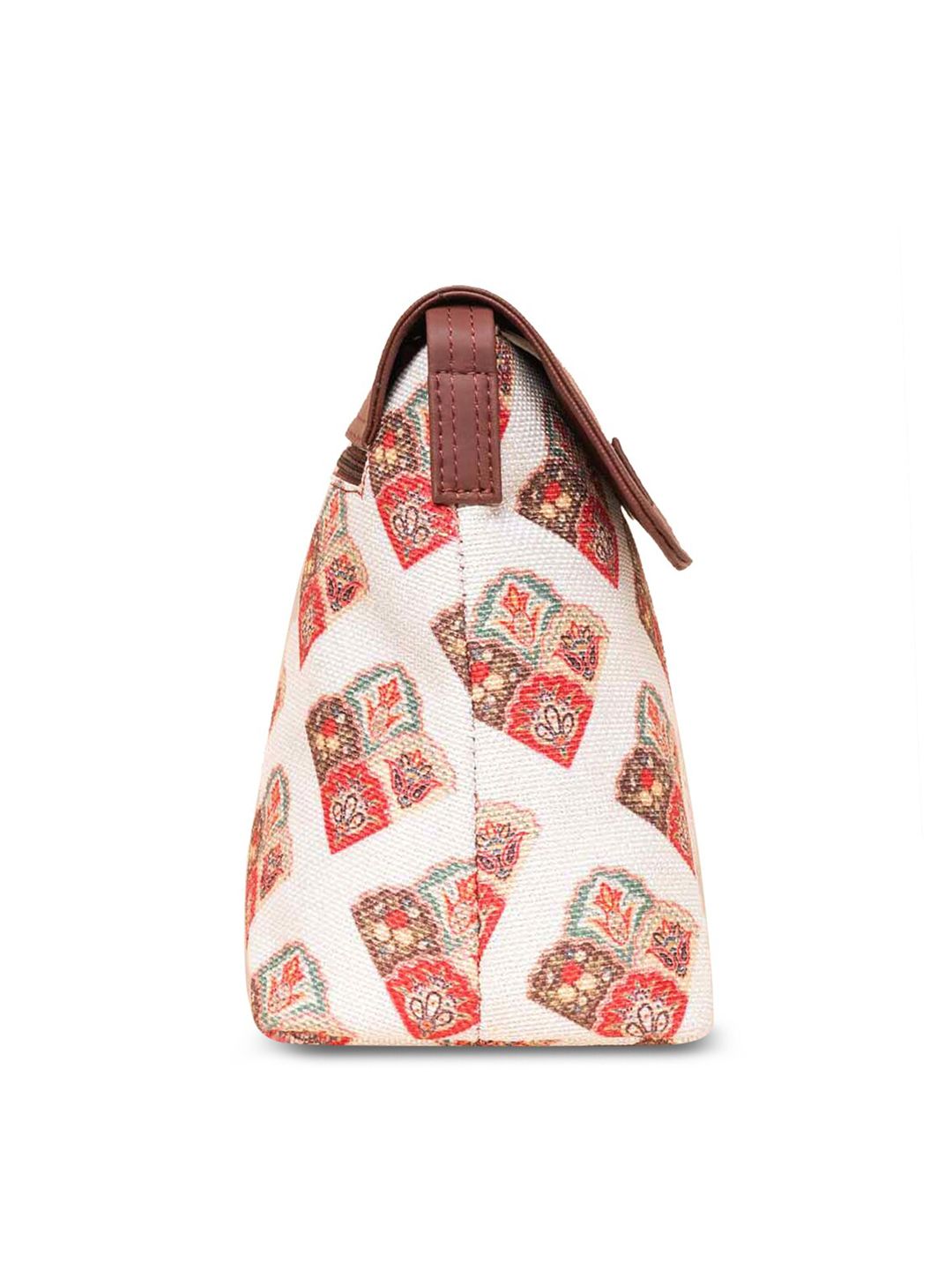 ZOUK Ethnic Motifs Printed Structured Sling Bag