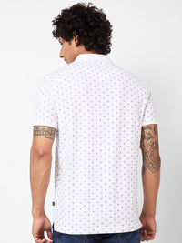 SPYKAR Printed Polo Collar Slim Fit T-shirt