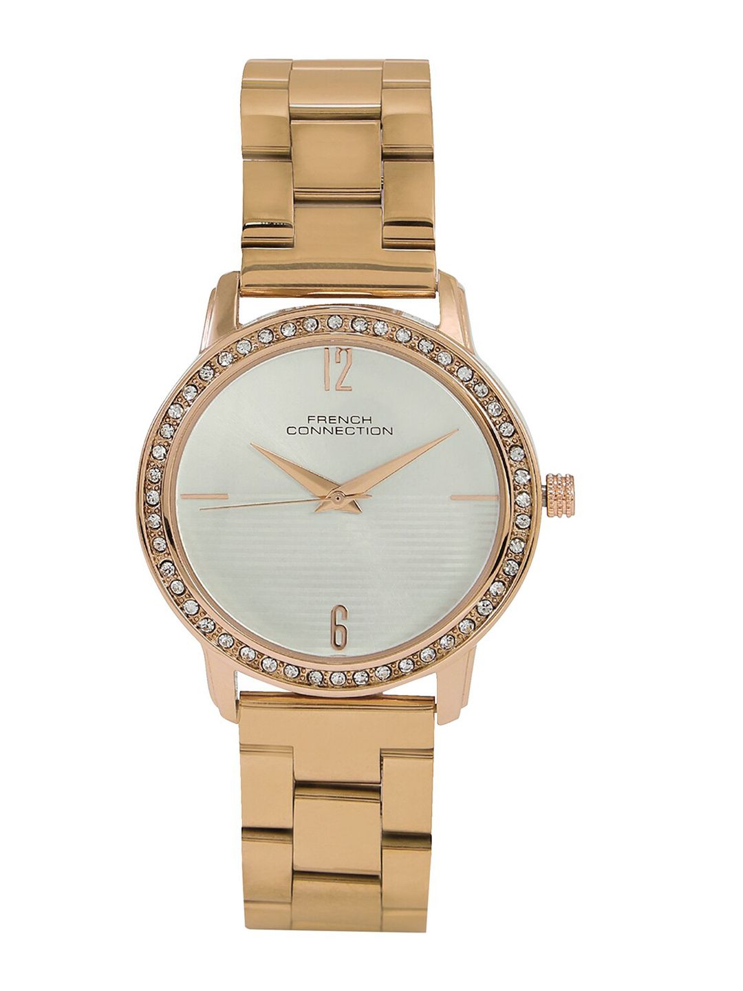 French Connection Women Stainless Steel Bracelet Style Straps Analogue Watch FCN054A