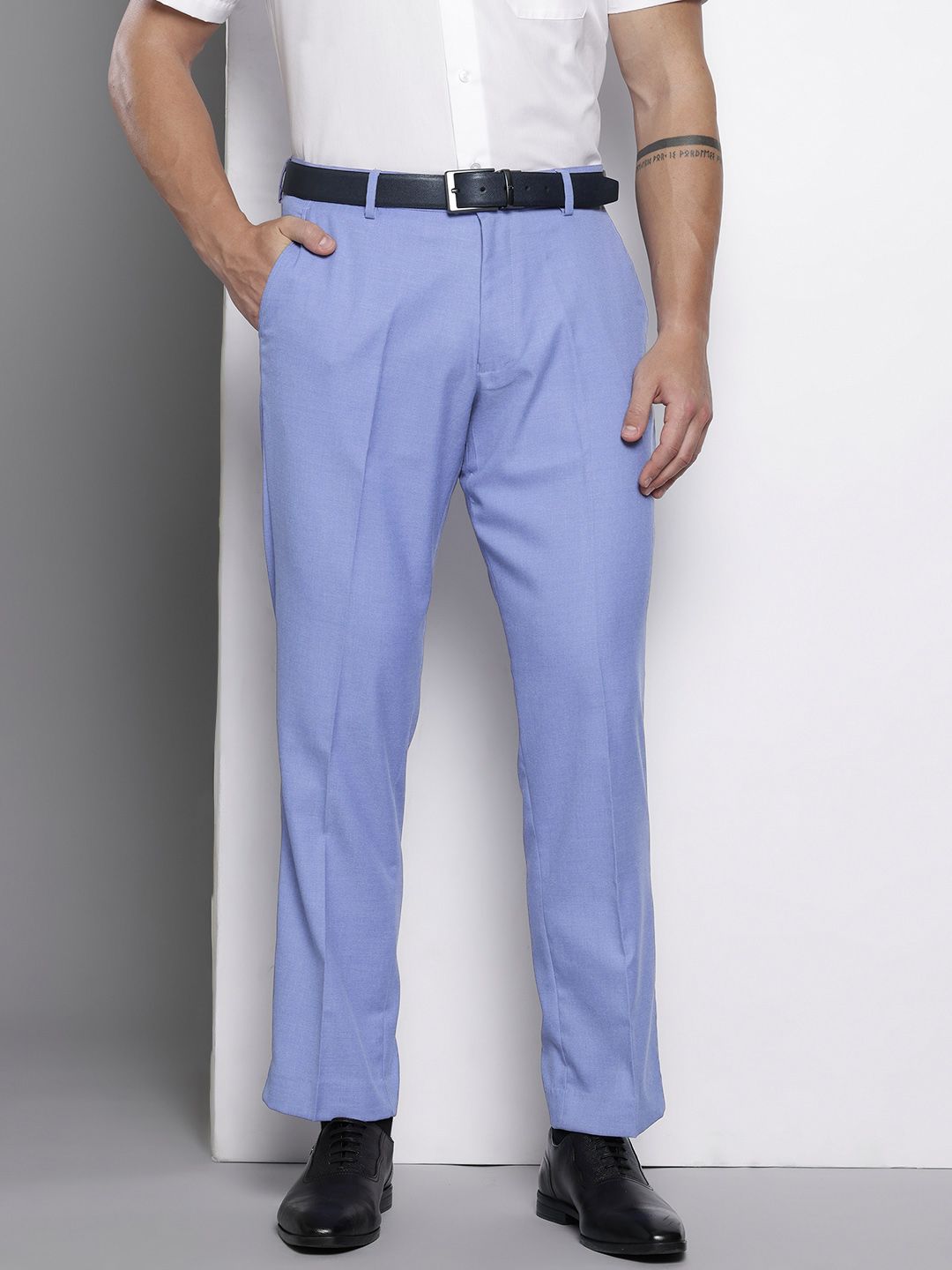 The Indian Garage Co. X Luxe Men Regular Fit Formal Trousers