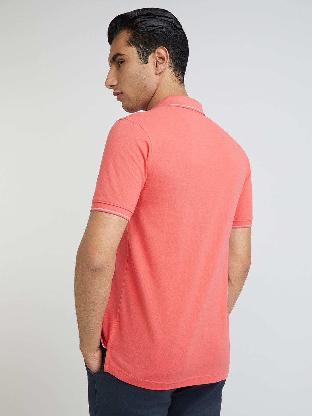 Raymond Pure Cotton Modern Fit Polo Collar T-shirt