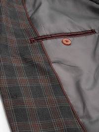 Raymond Checked Contemporary Fit Single-Breasted Formal Blazer