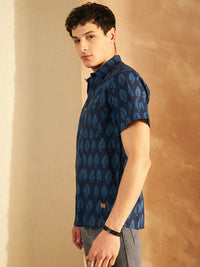 DENNISON Block Printed Lightweight Casual Shirt