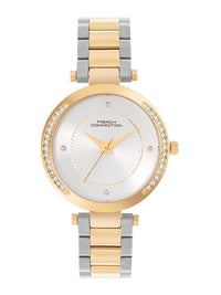French Connection Women Embellished Dial Bracelet Style Straps Analogue Watch FCH07TM
