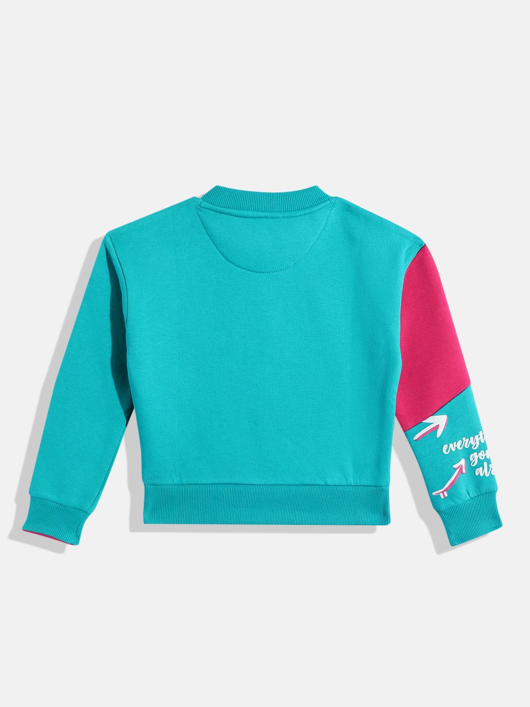 Monte Carlo Kids Girls Typography Printed Sweatshirt